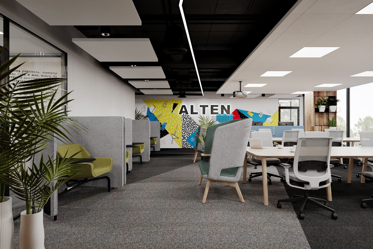 projekt biura firmy Alten autorstwa pracowni Make It Yours
